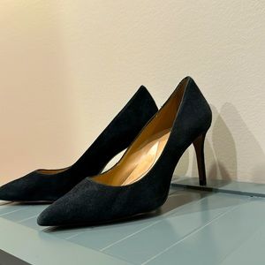 Black Suede Banana Republic Size 8 Heels